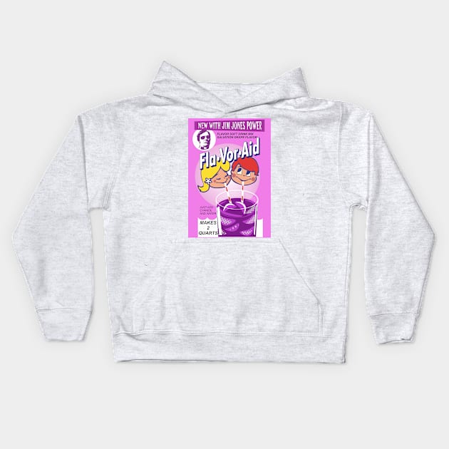 Jonestown Flavor Aid - Jim Jones - Cults Kids Hoodie by Renegade Rags